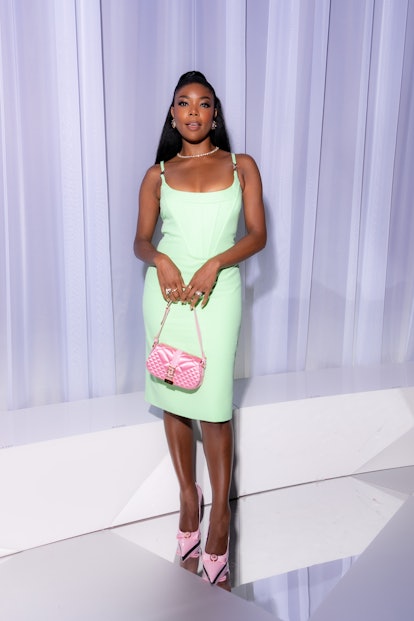 Gabrielle Union at the Versace Spring 2024 Ready To Wear Runway Show on September 22, 2023 in Milan,...