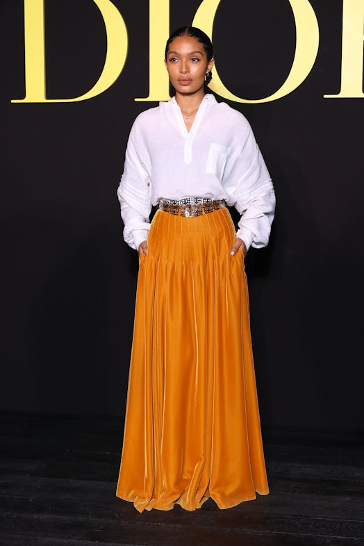 Yara Shahidi attends the Christian Dior Womenswear Spring/Summer 2024 show as part of Paris Fashion ...