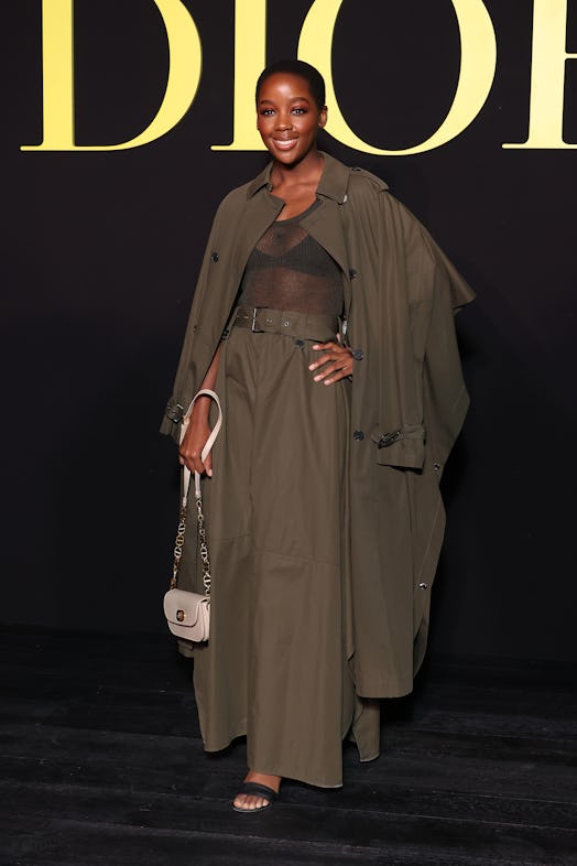 Thuso Mbedu attends the Christian Dior Womenswear Spring/Summer 2024 show as part of Paris Fashion W...