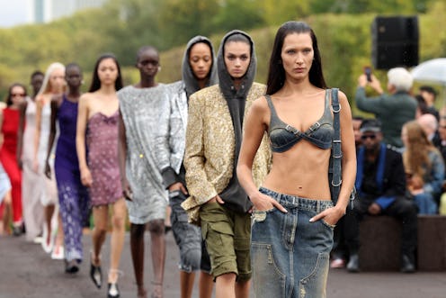 Bella Hadid walks the runway during the Givenchy Womenswear Spring/Summer 2023 show at Paris Fashion...