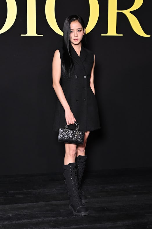 Jisoo attends the Christian Dior Womenswear Spring/Summer 2024 show as part of Paris Fashion Week  o...
