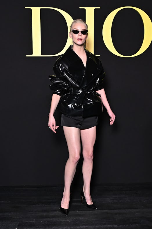 Anya Taylor-Joy attends the Christian Dior Womenswear Spring/Summer 2024 show as part of Paris Fashi...