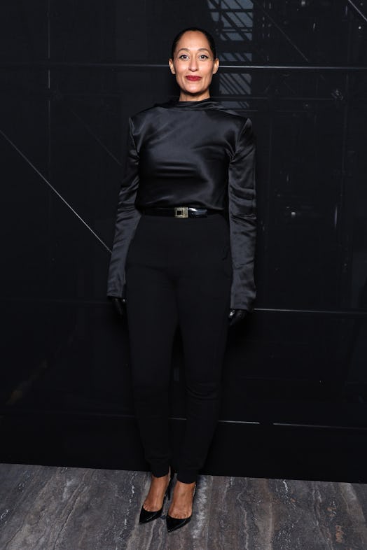 Tracee Ellis Ross attends the Saint Laurent Womenswear Spring/Summer 2024 show as part of Paris Fash...
