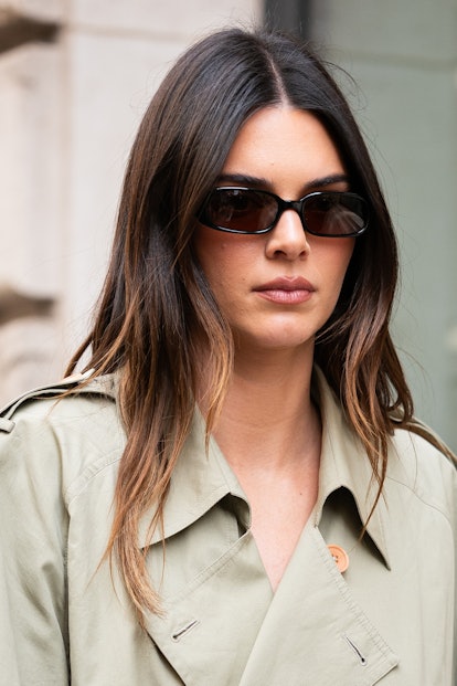 Kendall jenner ombre hair color at Paris Fashion Week spring/summer 2024