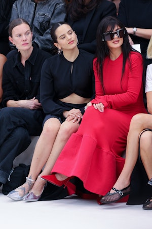 Kylie Jenner Debuted Extra Long Bangs At Paris Fashion Week