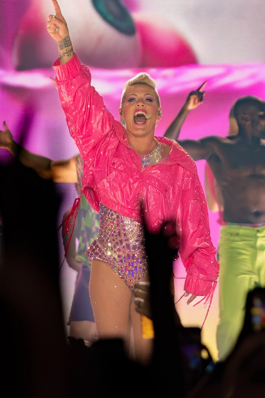 Pink kicked a man out of her concert for protesting circumcision.