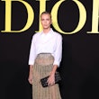 Charlize Theron attends the Christian Dior Womenswear Spring/Summer 2024 show as part of Paris Fashi...