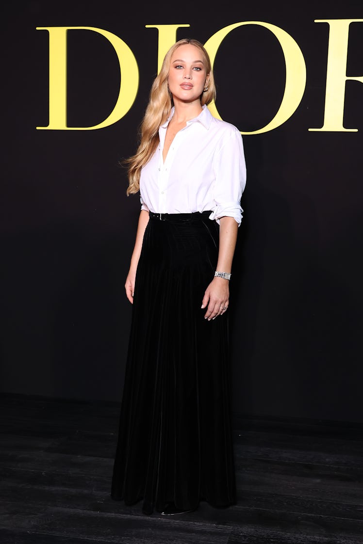 Jennifer Lawrence attends the Christian Dior Womenswear Spring/Summer 2024 show