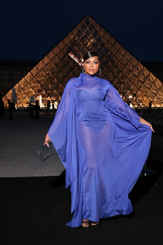 Taraji P. Henson attends the Lancome X Louvre photocall as part of Paris Fashion Week on September 2...
