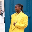 PARIS, FRANCE - SEPTEMBER 27: Issa Rae attends the Marni Womenswear Spring/Summer 2024 show as part ...