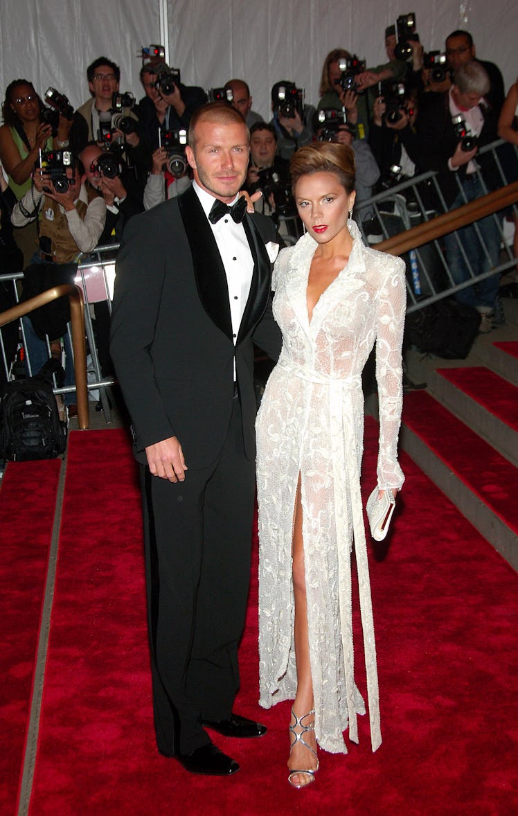 David Beckham and singer Victoria Beckham attend the Metropolitan Museum of Art 