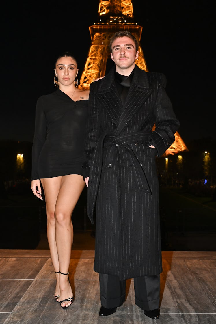   Lourdes  Leon and Rocco Ritchie attend the Saint Laurent Womenswear Spring/Summer 2024 show