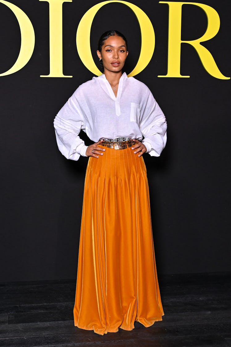 Yara Shahidi attends the Christian Dior Womenswear Spring/Summer 2024 show