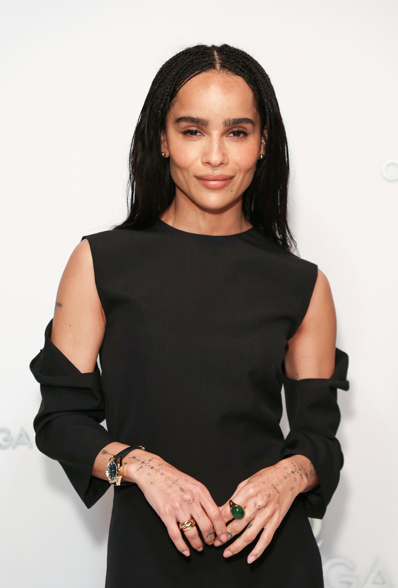 LONDON, ENGLAND - MARCH 22: Zoë Kravitz attending the launch event for OMEGA Aqua Terra Shades at Em...