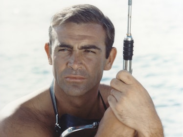Actor Sean Connery on the set of "Thunderball". (Photo by Sunset Boulevard/Corbis via Getty Images)
