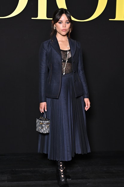 Jenna Ortega Showed Off Her Bra At Dior's Paris Fashion Week Show