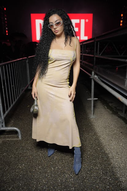 Charlie XCX at the Diesel Co-ed Spring 2024 Ready To Wear Runway Show on September 20, 2023 in Milan...