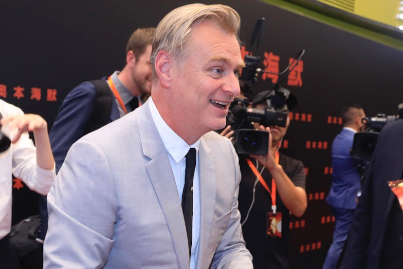 BEIJING, CHINA - AUGUST 22: Director Christopher Nolan attends "Oppenheimer" premiere on August 22, ...