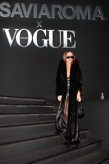 Nadia Lee Cohen attends the photocall during LuisaViaRoma & British Vogue – Runway Icons at Piazzale...