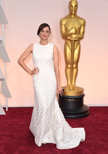 Marion Cotillard arrives at the 87th Annual Academy Awards at Hollywood & Highland Center on Februar...