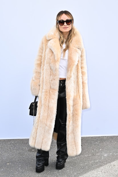 Olivia Wilde attends the Chloé Womenswear Spring/Summer 2024 show as part of Paris Fashion Week  on ...