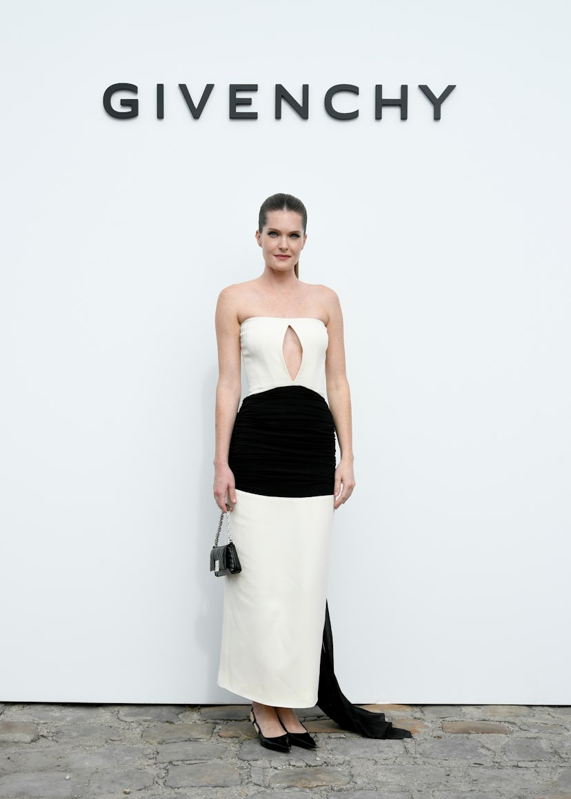 Meghann Fahy at Givenchy Ready To Wear Spring 2024 held at Ecole Militaire on September 28, 2023 in ...