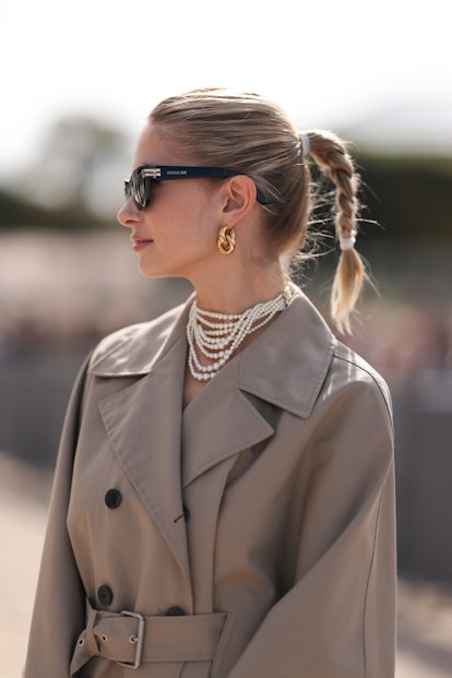 10 Braided Ponytails Ruling Paris Fashion Week Street Style