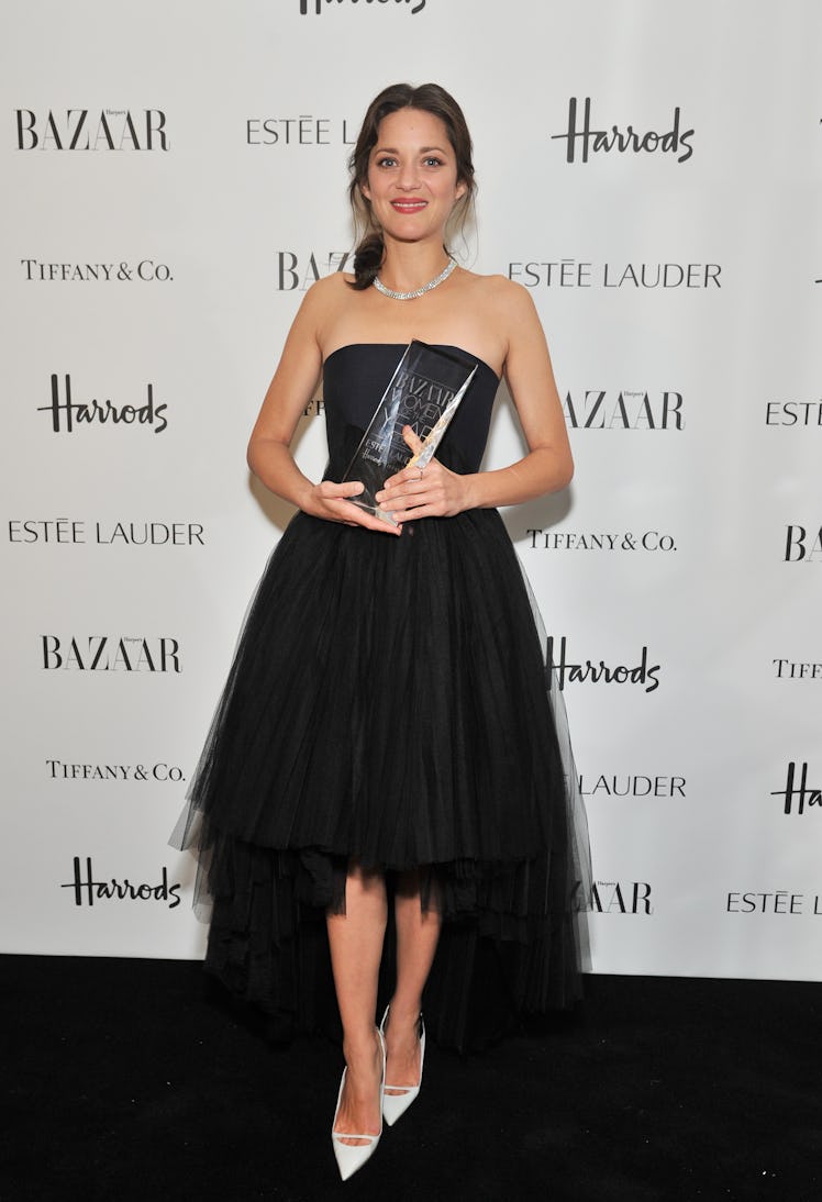 Marion Cotillard attends the Harper's Bazaar Woman of the Year Awards at Claridge's Hotel on October...