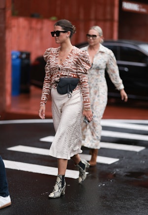 Street style at New York Fashion Week September 2023. 