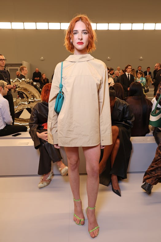 Hari Nef attends the Loewe Womenswear Spring/Summer 2024 show as part of Paris Fashion Week  on Sept...