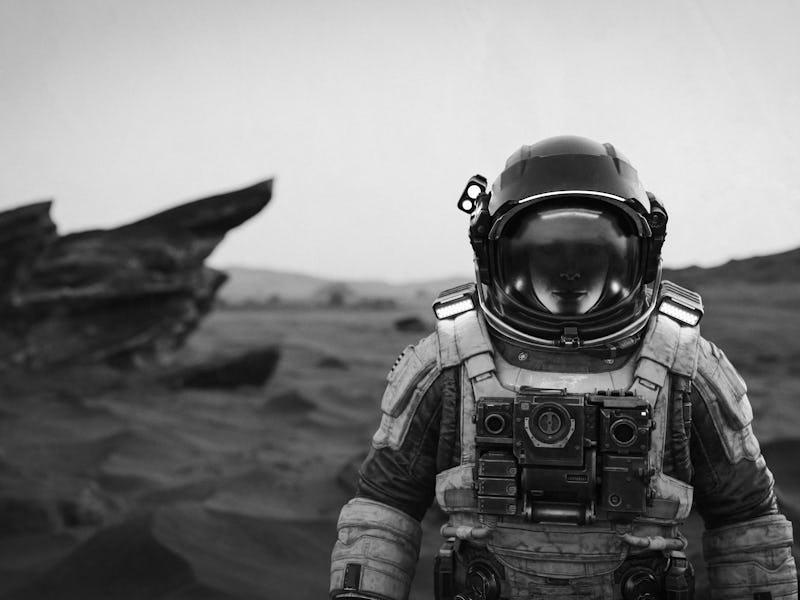 Portrait of an astronaut exploring another world