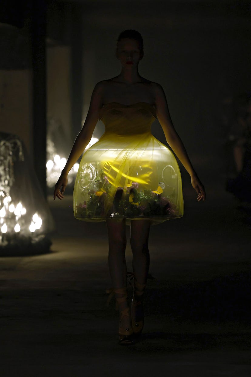 A model walks the runway during the Undercover Womenswear Spring/Summer 2024 show. 
