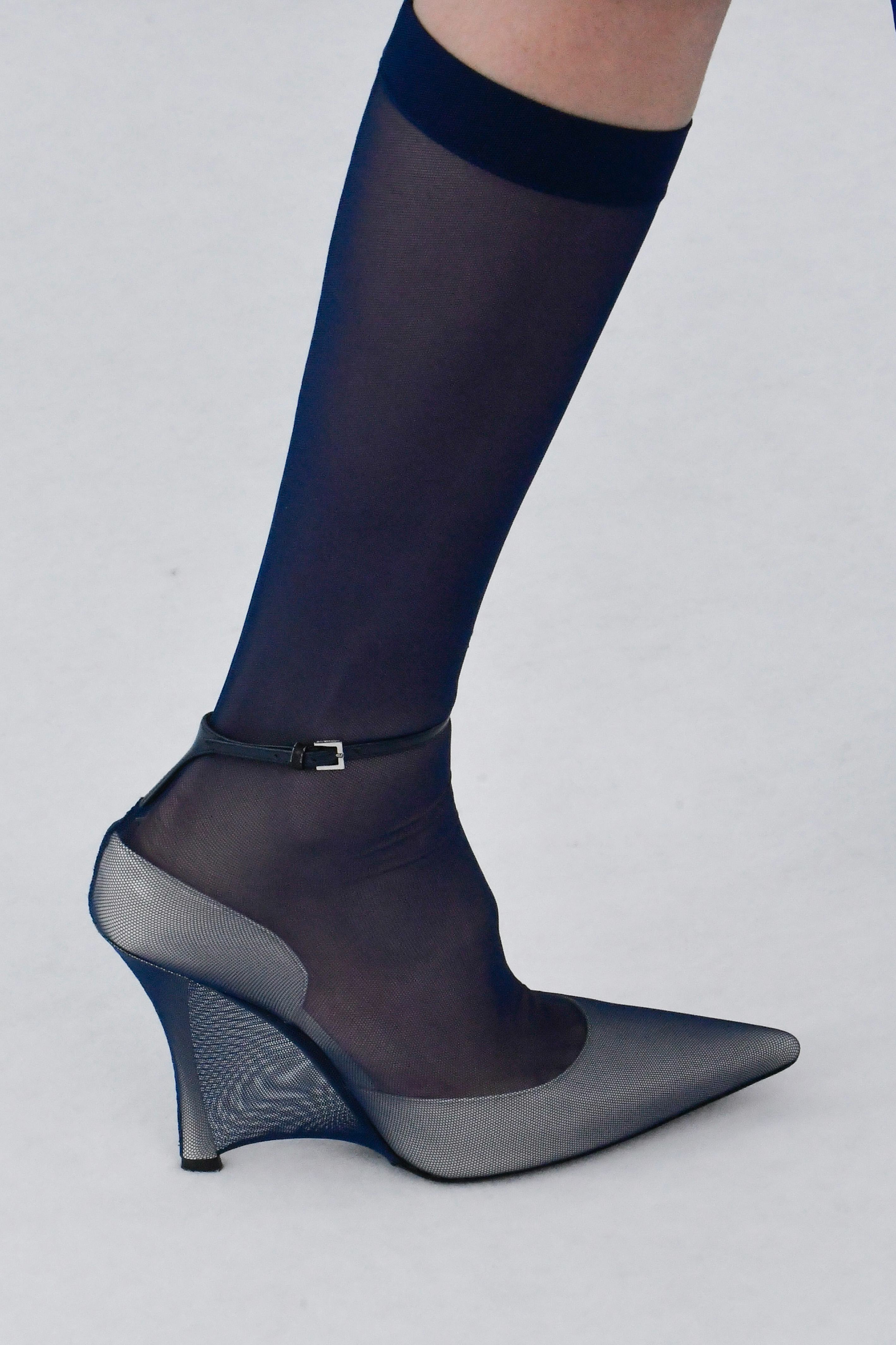 A model walks the runway during the Givenchy Ready to Wear Spring/Summer 2024 fashion show.