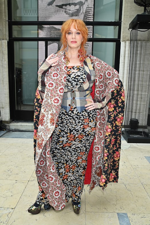 Christina Hendricks attends the Andreas Kronthaler For Vivienne Westwood SS24 show during Paris Fash...