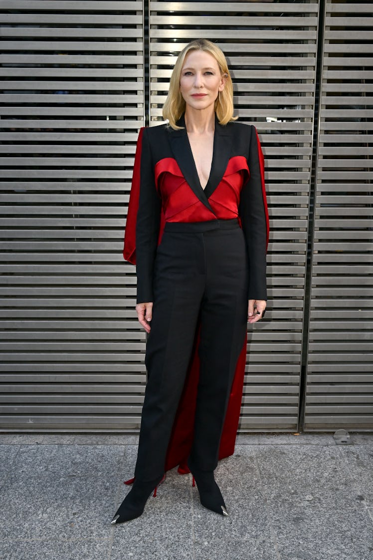 Cate Blanchett attends the Alexander McQueen SS24 show 
