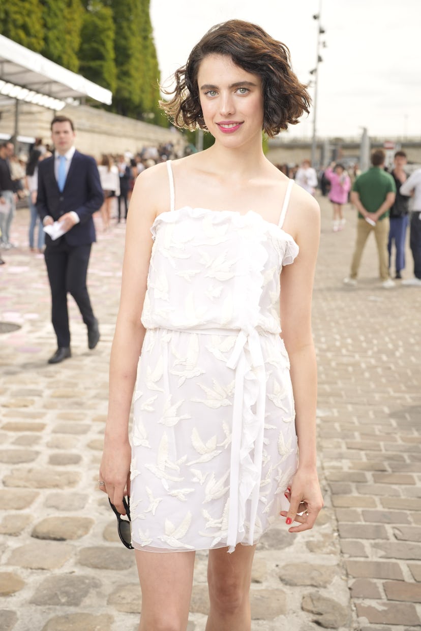 Margaret Qualley at the Chanel Fall 2023 Couture Collection Runway Show at on July 4, 2023 in Paris,...