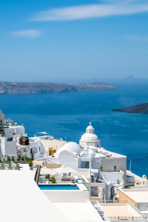 Santorini Island, Greece in the fall