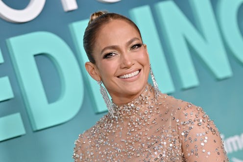 Jennifer Lopez wears a naked dress to attend the Los Angeles Premiere of Prime Video's "Shotgun Wedd...