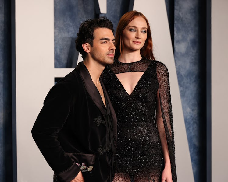 Joe Jonas and Sophie Turner attends the 2023 Vanity Fair Oscar Party