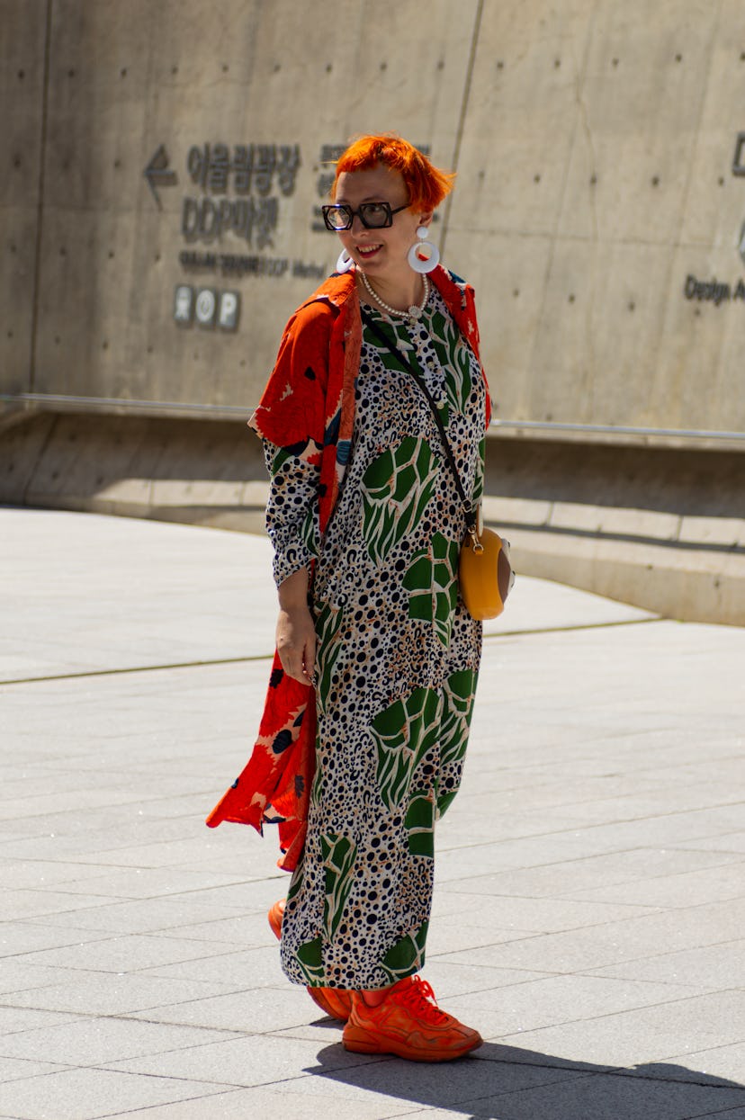 SEOUL, SOUTH KOREA - SEPTEMBER 06: Tanya Rechkina at Seoul Fashion Week S/S 2024 on September 06, 20...