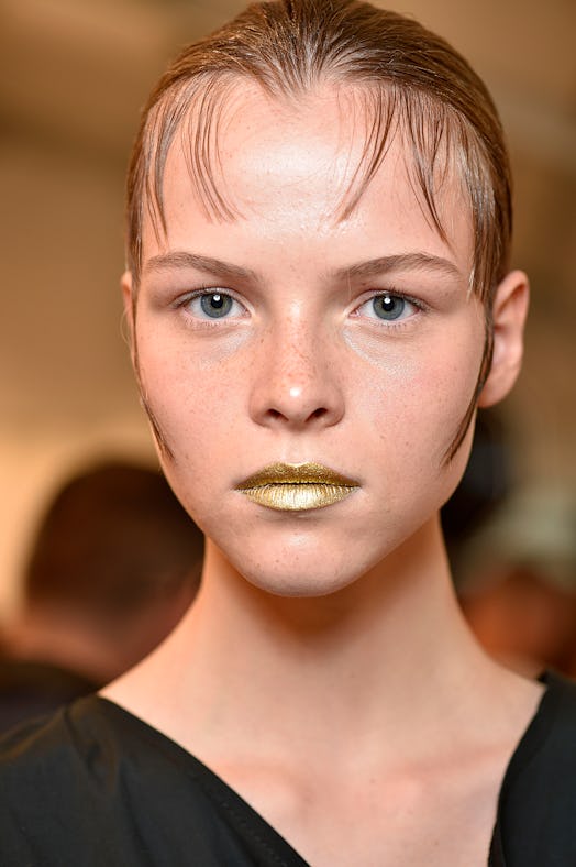 Prada Ready to Wear Spring/Summer 2016 is one of Pat McGrath's iconic makeup moments.