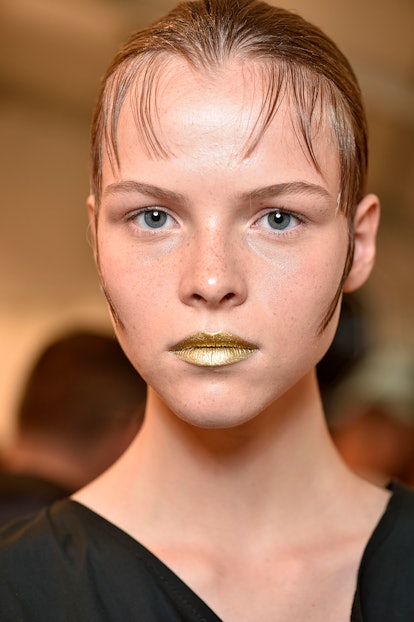 Prada Ready to Wear Spring/Summer 2016 is one of Pat McGrath's iconic makeup moments.