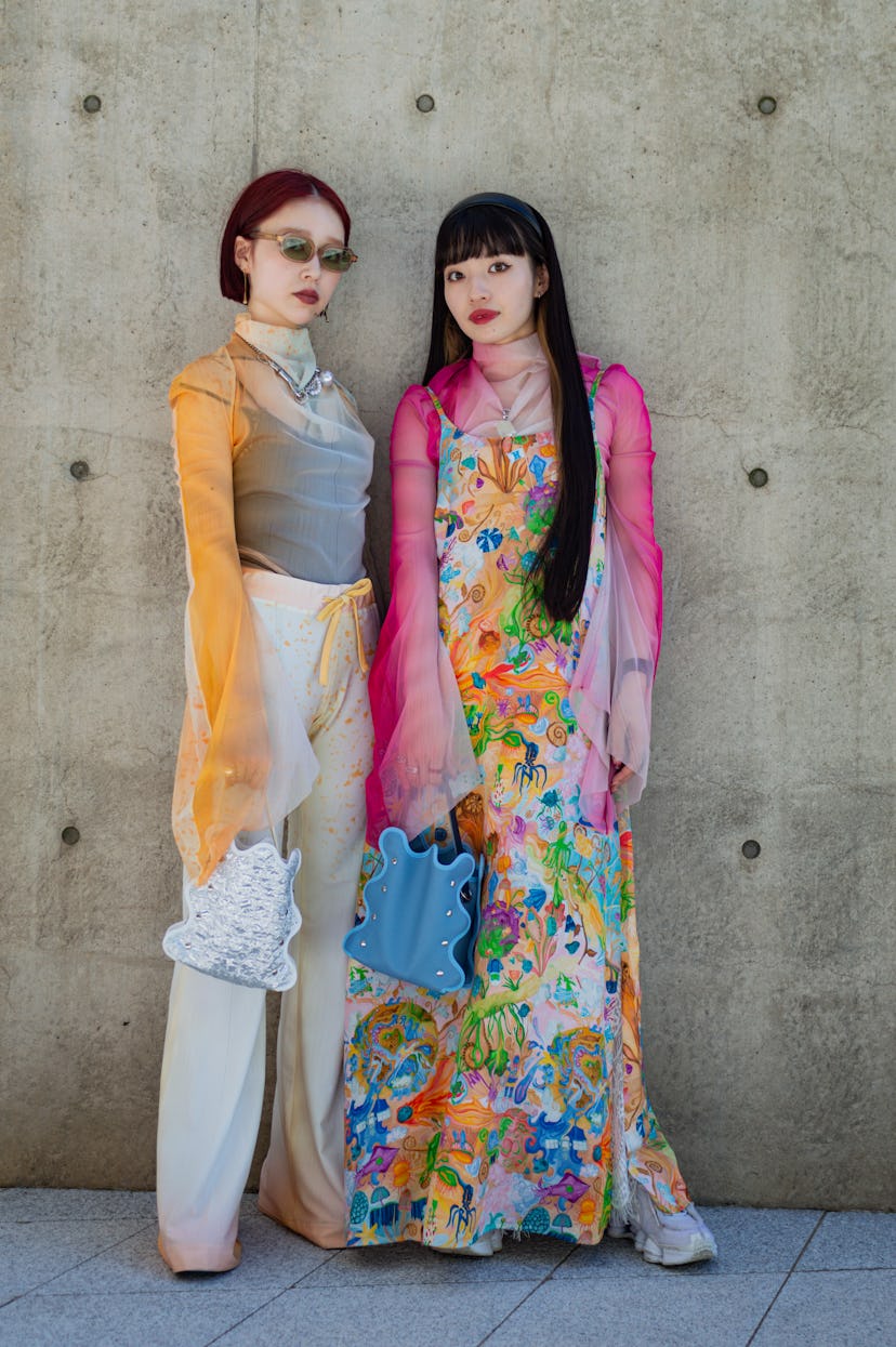 SEOUL, SOUTH KOREA - SEPTEMBER 07: (L to R) Ami Uchida & Sakura at Seoul Fashion Week S/S 2024 on Se...