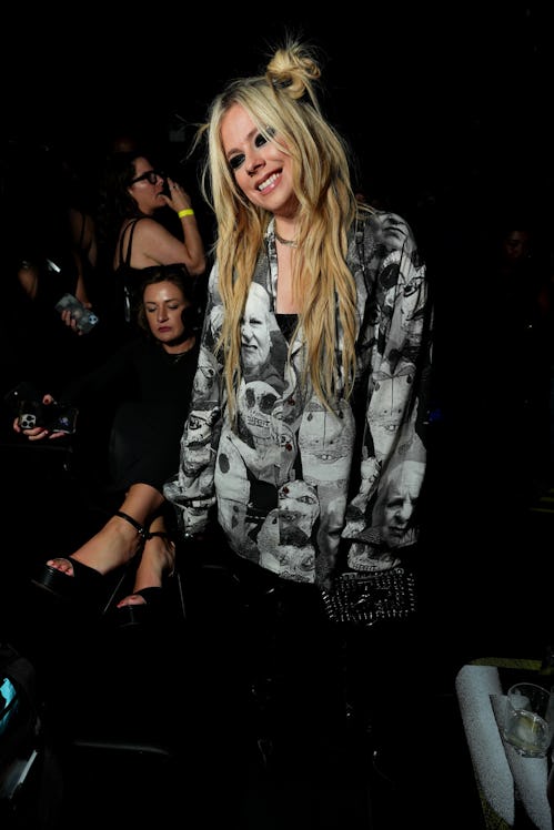 Avril Lavigne attends the NYLON Presents NYLON Nights At Fashion Week 2023 at Nebula on September 06...