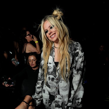 Avril Lavigne attends the NYLON Presents NYLON Nights At Fashion Week 2023 at Nebula on September 06...