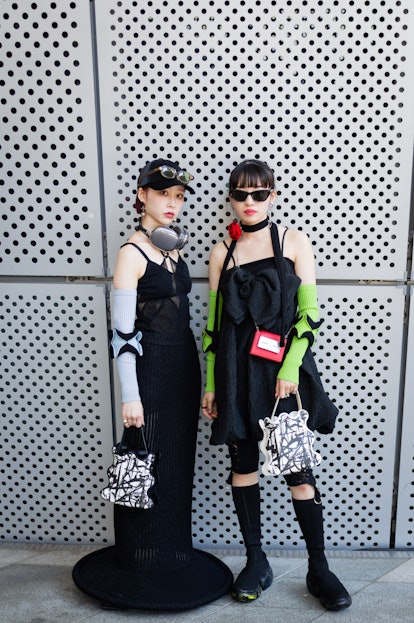 SEOUL, SOUTH KOREA - SEPTEMBER 08: (L to R) Ami Uchida & Sakura at Seoul Fashion Week S/S 2024 on Se...