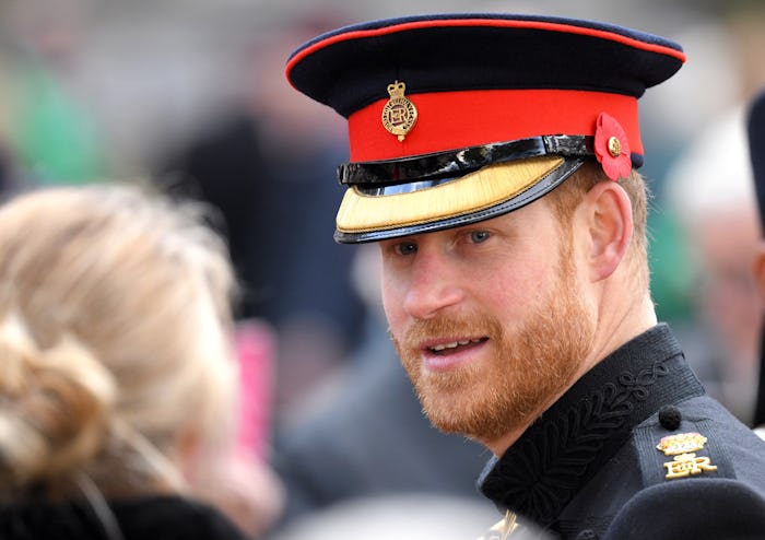 LONDON, ENGLAND - NOVEMBER 07: Prince Harry, Duke of Sussex attends the 91st Field of Remembrance at...