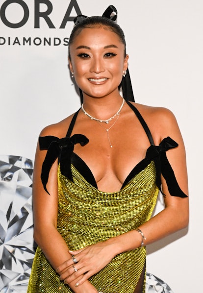 Ashley Park hairbow at NYFW party 2023
