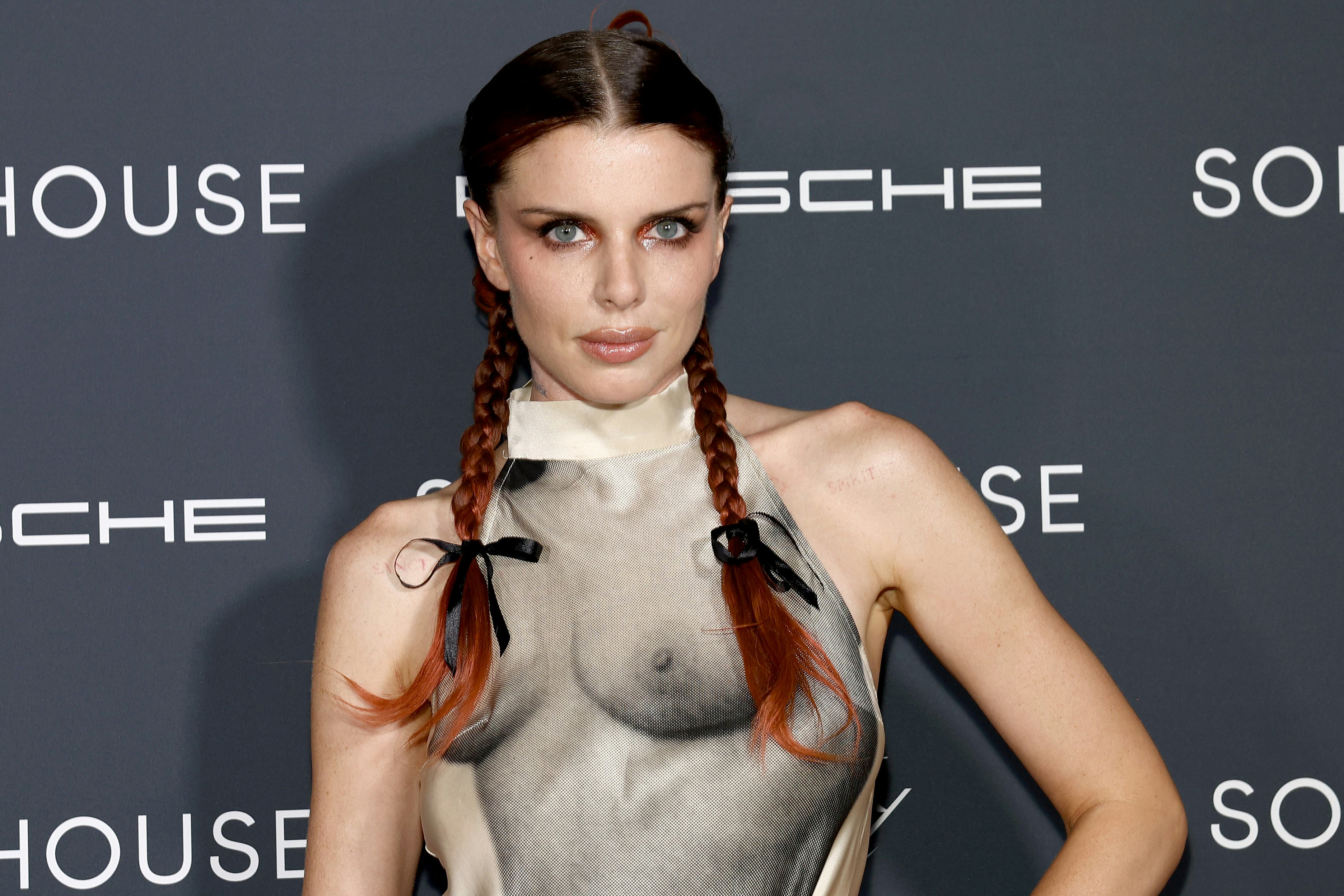 Julia Fox's NSFW Fashion Week Dress Is An Optical Illusion