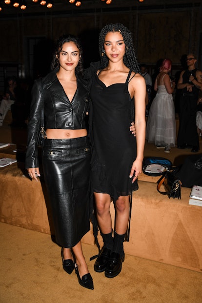 Camila Mendes and India Amarteifio at the COACH Spring 2024 Ready To Wear Runway Show and dinner eve...